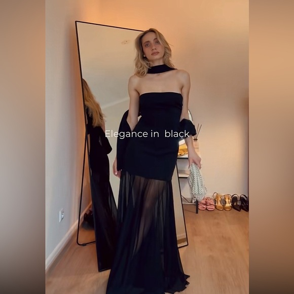 ZARA TRANSPARENT COMBINATION DRESS - Picture 3 of 16